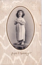 Cute Little Girl Ain't I Lovely Postcard D59 picture