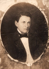 1920s JOSE JOAQUIN CANCIO HANDSOME STUDIO PORTRAIT ORIGINAL PHOTO MA10 picture
