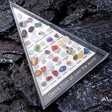 36pcs Healing Crystals & Stones Set Chakra Quartz Gemstones Meditation Decor picture