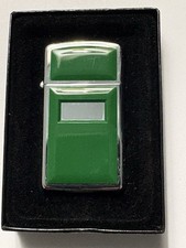 1978 Zippo Slim Ultralite #1658 Jade Green Lighter NOS Unfired Original Box picture