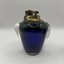 Vintage Murano Glass Lighter – Cobalt Blue/Green, Untested picture