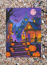 ACEO Art Card PRINT of Hand Painted & Signed Acrylic Original 3.5inx2.5in picture