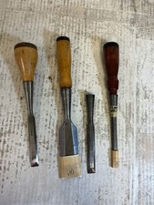 Vintage Stanley Chisels Lot Of 4 Everlasting - No 750 Multiple Sizes Made In USA picture