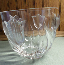 Teleflora 24% Lead Crystal Tulip Bowl Vase 5
