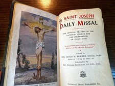 Saint Joseph Daily Missal 1950-3 Beautiful Illustrations EXCELLENT CONDITION picture