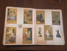 Antique Victorian Scrap Book Album Advertising Trade Cards Die-Cuts Full picture
