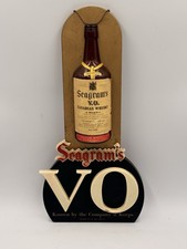 Rare 1950s Seagram's V.O. Whisky BOTTLE Wall Plaque SIGN picture