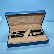 RARE Waterman Le Man 200 Fountain Pen & Ballpoint Set Bicentennial Allianz 100yr picture
