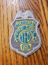 Vintage Tacoma Fire Department (TFD) embroidered patch from Washington State picture