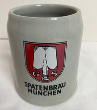 Vintage Spaten Munchen Germany Beer Stein Stoneware Mug 0.25L Stamped picture