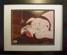 🔷 Charlotte's Web hand Signed Debbie Reynolds NEW FRAME Hanna Barbera PSA DNA picture