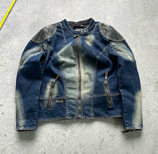 Vintage 2000s Y2k Harley Davidson Biker Denim Jacket Moto Women’s Xl picture
