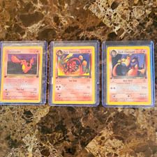 Pokémon 1st Edition Dark Charmander, Dark Charmeleon, Holo Dark Charizard (Set) picture