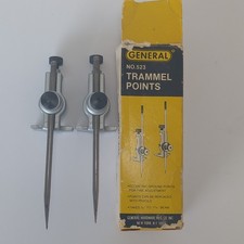 Vintage General Hardware No. 523 Trammel Points Compass Tool Made USA Antique picture
