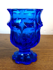 Fenton Valencia Colonial Blue Glass Candy Dish or Cigarette Holder No Lid picture