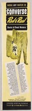 1962 Print Ad Converse Rod & Reel Fishing Boots & Chest Waders Malden,MA picture