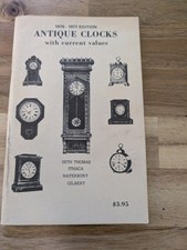 1976–1977 Antique Clocks   Values – Collector Books Reference Guide – picture
