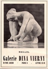 Galerie Dina Vierny Maillol Paris France 1968 Ad 4AK8-M18 picture