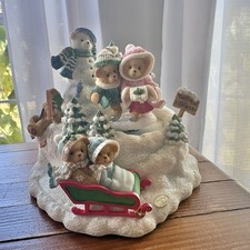 Cherished Teddies Skater’s Waltz Action Musical Box 2002 Enesco Has Box picture