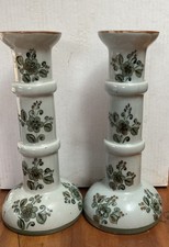 Pair Vintage Ken Edwards El Palomar Tonala Pottery Candlesticks Signed 11.5