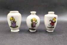 Joan Walsh Anglund Mini Bud Vases New Vintage Excellent Condition Set of 3 Vases picture