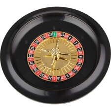 10-Inch Roulette Wheel with 2 Metal Balls Included for Game Night, Black picture