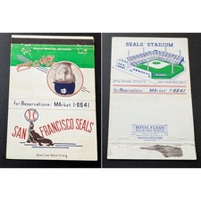 San Francisco Seals Seals Stadium San Francisco CA Matchbook Cover picture