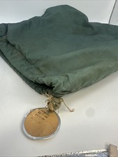 Vtg Air Force Helmut Bag Green 1960 Vietnam US Military Drawcord Storage Bag picture