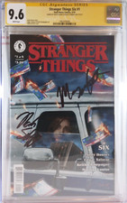🩸💀 SIGNED MAYA HAWKE + NOAH SCHNAPP CGC 9.6 NM+ STRANGER THINGS SIX #1 NETFLIX picture