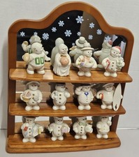 Lenox 12 Months of Snowmen COMPLETE collection With Display Shelf 2002 picture