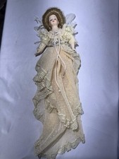 Vintage 1983 Louis Nichole Victorian Porcelain Angel Doll – Ivory Lace Gown – Fe picture