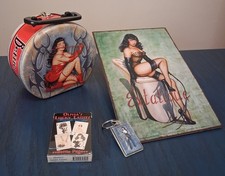 Vintage Vandor Olivia De Berardinis Bettie Page Art Lot Sign Lunchbox Cards picture