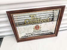 Vintage Glenlivet Scotch Mirror Deco The Father Of All Scotch, 15.5