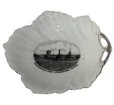 Guilford MAINE ME Antique Souvenir  PISCATQUIS WOOLEN CO. Trinket Bowl Plate picture