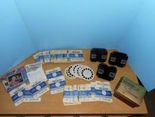 Vintage VIEW MASTER LOT: 3 View-Master/ 95+ Reels/Original Box/SAWYERS INC. picture