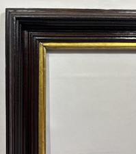 Antique Victorian Eastlake Reeded Walnut Frame Fits 20