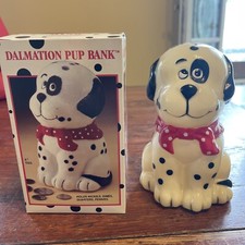 Vintage Dalmatian Pup Bank “Great Mascot” NOS Plastic picture