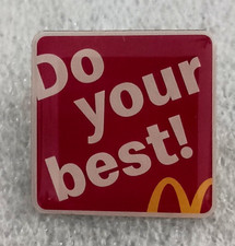 McDonald's Do You're Best Fast Food Employee Lapel Hat Pin NOS New 2023 picture