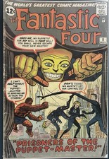 Fantastic Four #8 (1962)Marvel 1st Puppet Master & Alicia Masters Early Stan Lee picture