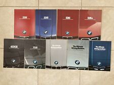9 NEW Vintage BMW Brochures. 1970’s 1980’s. 320i 528i 633csi 733i. Full Line picture
