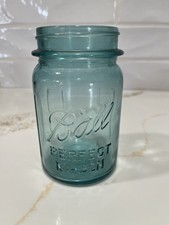 Hard To Find-Vintage Blue Ball Jar Perfect Mason #5-No Lid picture