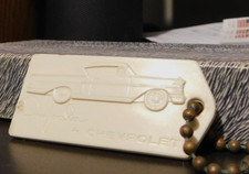 1958 Impala Chevrolet Keychain; ADVERTIISNG HARPSTER CHEV. Warriors, Mark, Pa. picture