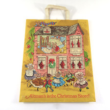 Vintage B. Altman Shopping Bag Beatrix Potter 1972 Christmas picture