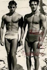 1950s Italian Beefcake on the beach 4x6 reprint Gay Estate Collection find picture