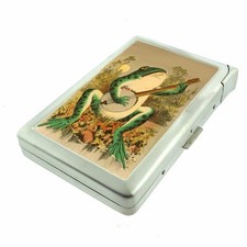 Vintage Banjo Frog Cigarette Case with lighter ID Holder Wallet picture