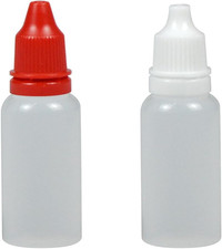 2 Pack 15ml Plastic Dropper Bottles Squeezable Travel Containers with Cap and picture