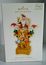 HALLMARK Keepsake - SANTA'S JOLLY WORKSHOP - Light, Sound & Motion -2010 - NEW picture