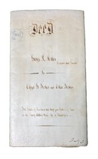 Philadelphia Pennsylvania PA Antique 1869 Unique 5pg Vellum Indenture Land Deed picture