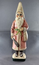 VAILLANCOURT 1994 Country Home Santa's Club Santa Chalkware Christmas Figure picture