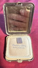Vintage 1930s Art Deco Dorothy Gray Skyscraper Compact MINT w/ Puff & Powder picture